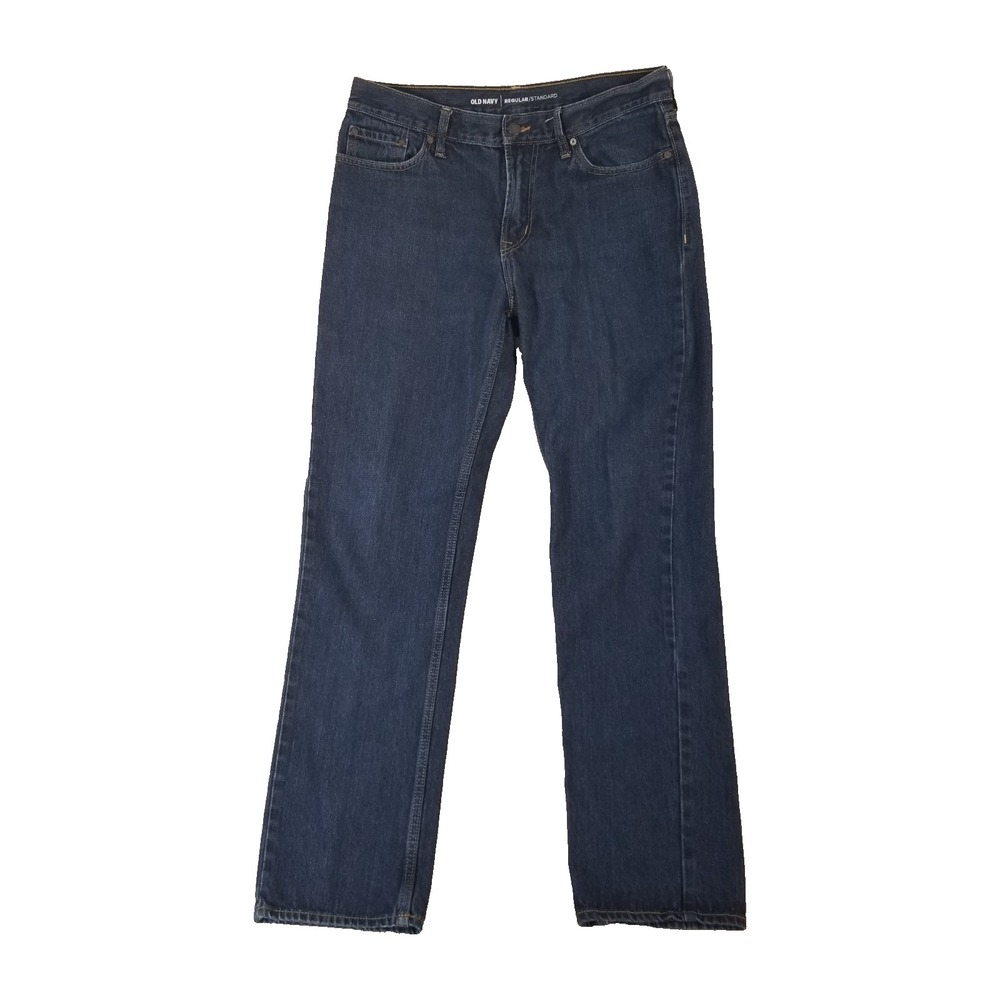 Old Navy jeans men's 34x34 regular fit straight blue denim pants retro